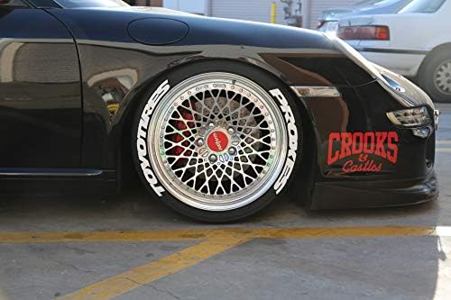 Налепници за гуми на Toyo гуми - Супер истегнат стил - Комплет за букви со постојан гуми со лепак - сопствена големина / бои -