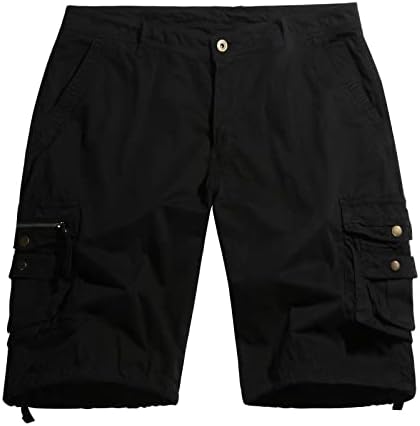 Големи и високи карго шорцеви за мажи летни тактички кратки панталони на отворено пешачење за патувања со џогер шорцеви за случаен шорцеви за работа