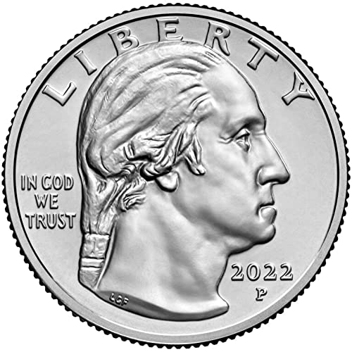 2022 П, Д, С Нина-Отеро Ворен, Американска Женска Четвртина Серија 3 Монета Поставена Во Црвена Кадифена Кеса Нециркулирана