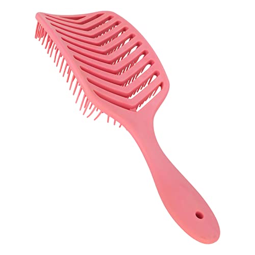 Четка за коса, заоблена вентилаторна четка шуплива коса четка за коса, зачудувајќи влажна суво користење брзо сушење на сушење