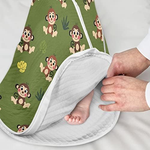 Vvfelixl вреќа за спиење за новородени бебиња, смешно мајмунско бебе што се носи ќебе, вреќа за спиење на транзиција за новороденче, костум