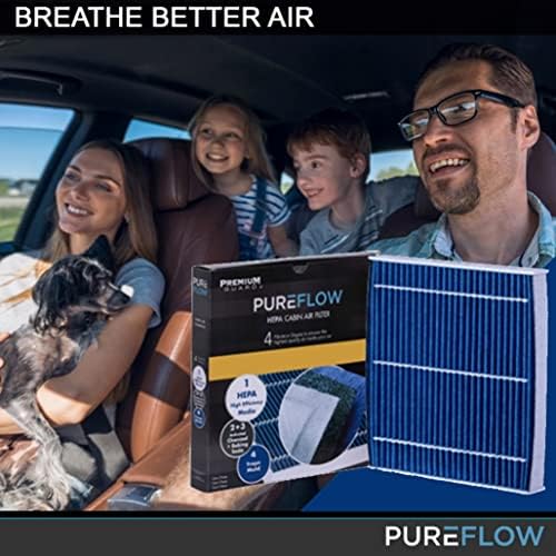 Fureflow Hepa Cabin Air Filter PC6067Hx со ванила орхидеи филтер за филтрирање на воздухот-Fits 2019-20 Hyundai Santa Fe, 2020-22 Kia
