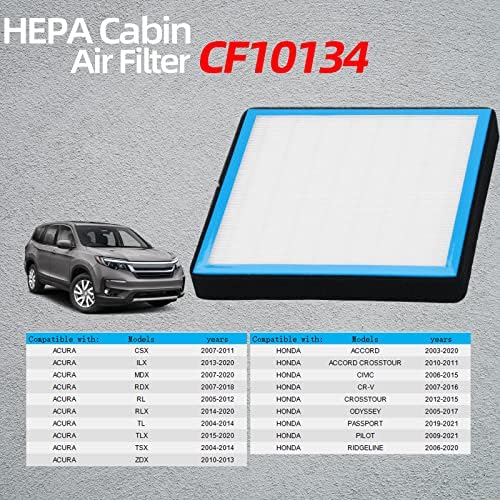 CF10134 CABIN AIR FILTER HEPA климатик со активирани додатоци за филтрирање на кабината за замена на јаглерод, CF10134.6029C компатибилен