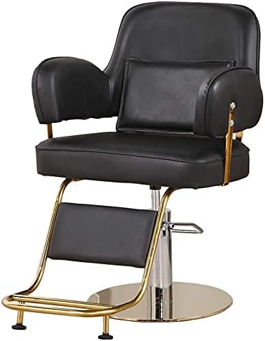 Салон стол хидрауличен стол за бизнис или дом, фризура за салони за столче за професионална опрема за салони, стилски и удобно мултифункционален