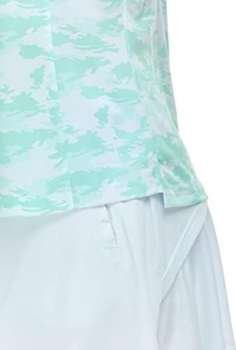 Женски без ракав голф поло маица суво вклопување на голф -резервоар за голф врвови дами тенок фит тениски облека за мозоци.