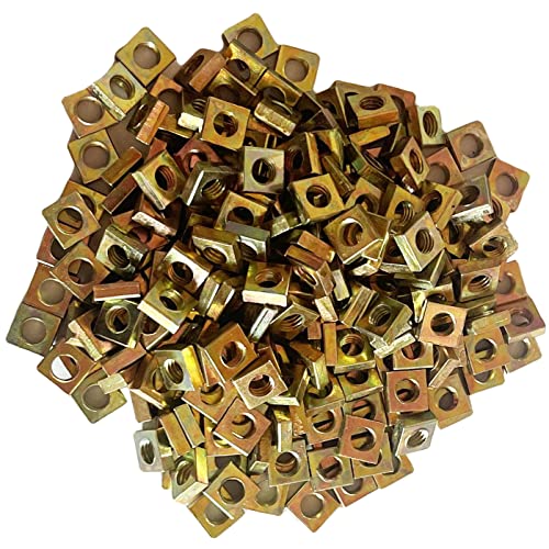 NACX M5 x 8mm x 3mm квадратни ореви груби навртки, жолти цинк позлатени, метрика, 250 парчиња