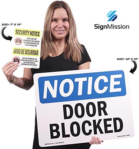 Знак за известување OSHA - Вратата мора да остане затворена во секое време без исклучоци | Винил етикета Деклас | Заштитете ја