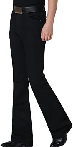 Мајсифу-ГJ машка гроздобер bellвоно bellвоно дно од панталони класични 60-ти 70-тите обични тенок панталони ретро зимски топло