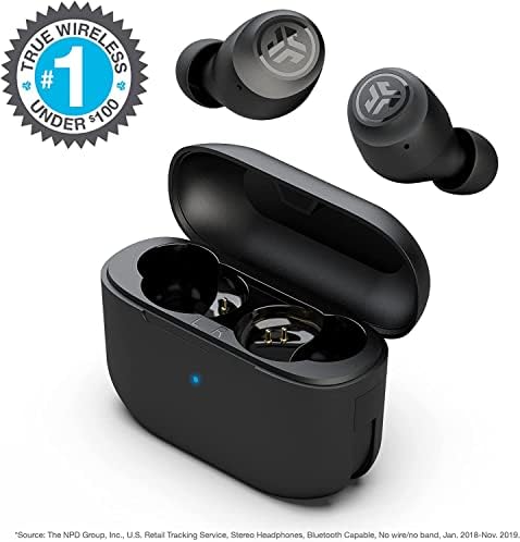 JLAB GO AIR POP TRUE WIRELESS Bluetooth Earbuds + Case Case | Графит | Двојно поврзување | IPX4 Отпорност на пот | Bluetooth 5.1 врска