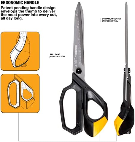 Targebuilt - Pro Grip Robsite ножици - 5 во титаниум обложени сечила од не'рѓосувачки челик -