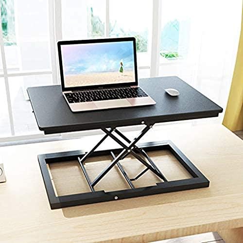 Дебела стојална биро за стоење, прилагодлив за висина на конвертор на висина, стои голема широко распространета црна, табела за кревање на