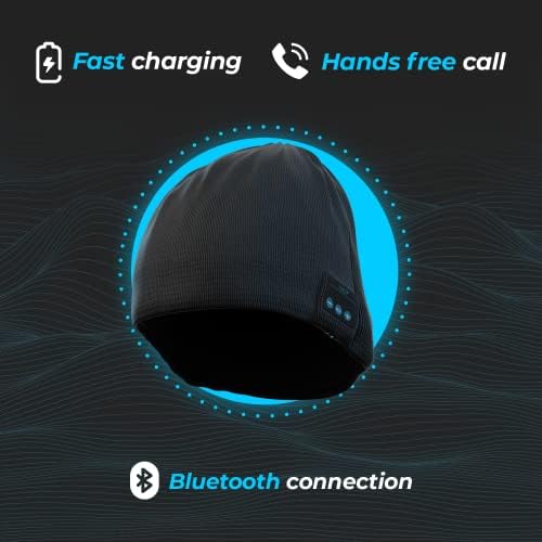 iJoy Bluetooth Beanie За Мажи И Жени-Топла Унисекс Бобинка Со Bluetooth Слушалки И Вграден Микрофон-Кул Грав и Порибување Кутии-Bluetooth