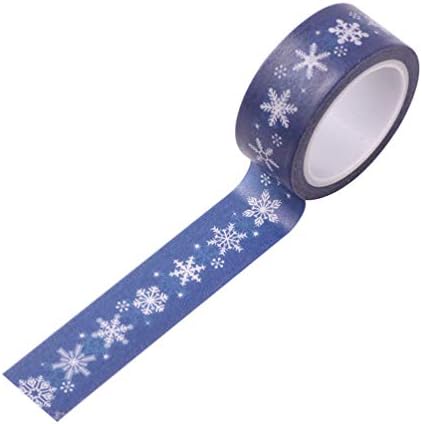 Toyvian 18 Rolls Christmas Washi Masking Tape Постави Божиќни елементи Цртани модели Декоративни налепници за одмор за DIY, StrapBooking, занаетчиски