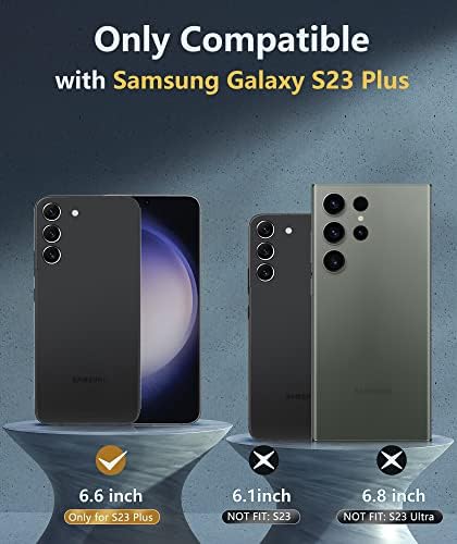 Fntcase За Samsung Galaxy S23-Плус Случај: Воено Одделение Капка Доказ За Заштита Случаи Со Вграден Заштитник На Екранот | Заштитен TPU Отпорен