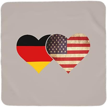 Германско знаме и американско знаме бебе ќебе што прима ќебе за обвивка за покривање на новороденчиња за новороденчиња