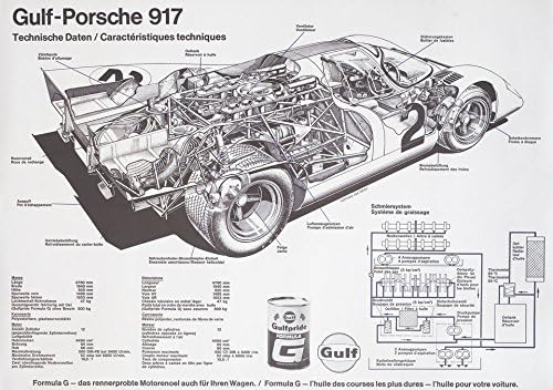 Голф-Порше 917 1971 Швајцарија А1 постер