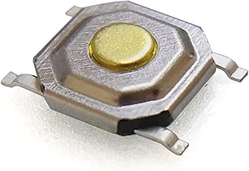 Micro прекинувачи Xiangbinxuan 12V 5.2 * 5.2 * 1,5 mm 12V 0,5A 4 пински копче за копче метал тактилен микро тактичен прекинувач на допир бакар