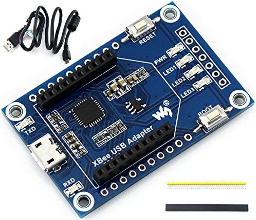 WaveShare XBee USB адаптер UART комуникациски табла XBee Interface USB интерфејс на одборот/LED диоди за лесно тестирање, Програма/Конфигурирај