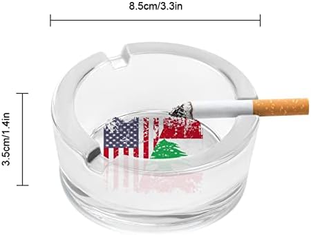 Гроздобер Либан во САД знаме стакло пепелници за цигари за ветерници за отпадоци може да печати фенси фиоки за пепел за домашна канцеларија во