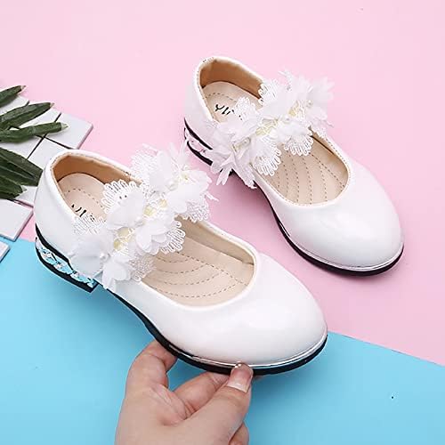 QVKARW есенски деца чевли цветни чевли корејски деца танцуваат чевли принцеза чевли кожни чевли бебе фустан чевли