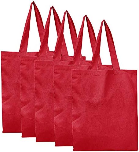 5 парчиња памучно платно за еднократно намирници за намирници торбички торбички
