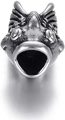 Tucus од не'рѓосувачки челик злато риба од 5 мм дупка метал европски мониста животински привлечности за додатоци за правење накит за DIY -