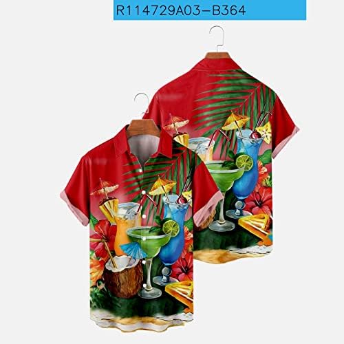 Xxbr 2023 3Д печатење на сликање цветна хавајска кошула мажи жени исклучуваат јака гроздобер слоеви за мажите долги