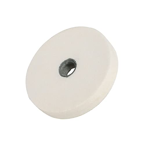 Тимунр 6 инчи бело мелење тркало, дебелина од 1 инч со 1 инчен арбор алуминиум оксид Абразивен диск за мелење 60 мелење