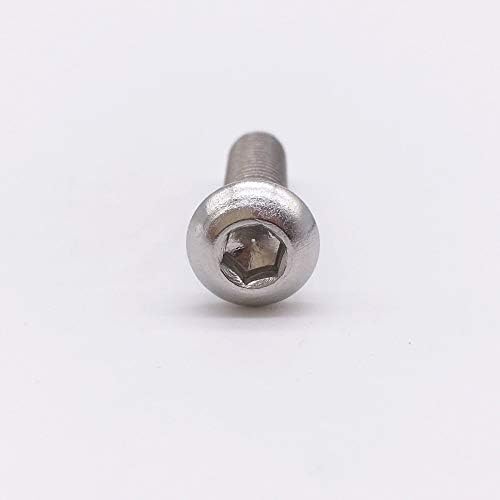 Завртки за завртки M3 HEX копче за капакот на капакот на капакот на капакот Метрички сребрен не'рѓосувачки челик -