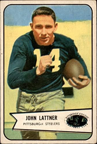 1954 Bowman 128 John Lattner Pittsburgh Steelers VG+ Steelers Notre Dame