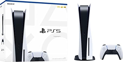 PlayStation 5 диск верзија PS5 Конзола - Дополнителен контролер, 4K -ТВ игри, 120Hz. 8K излез, 16 GB. GDDR6, 825GB SSD, WiFi 6, Bluetooth
