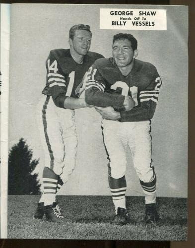 1956 Colts v Packers Program 10/28 Johnони UniTas 1 -ви почеток 2 TDS EX/MT 70166 - NFL програми