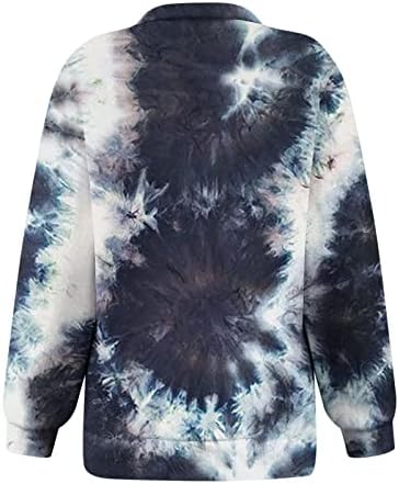 Дуксери за жени графички џемпер каузални лабави долги ракави пад на врвовите на атлетски врвови на врвови на улична облека пуловер
