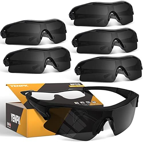 Очила за очила за безбедност на YENPK за мажи, анти-гребење ANSI Z87+ Компатибилен УВ Заштитна заштита за заштита на очила