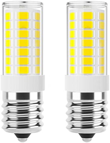 Vitunov E17 LED сијалицата затемнета, микробранови светилки под аспираторот, замена за блескаво со блескавост, 6000k дневно, бело, 120V 4W 400LM сијалички за апарати за шпорет на в