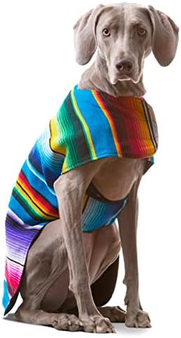 Облека за кучиња-Рачно Изработено Куче Пончо Од Автентично Мексиканско Ќебе Од Баја Пончос