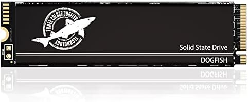 Dogfish 4TB M.2 NVME SSD PCIE 4.0 Gen 4 со термичка подлога на графен, работи со PS5, до 7300 MB/s Внатрешно игри SSD SSD Solid State Drive со висока изведба за лаптоп компјутери и десктоп I M.2 2280
