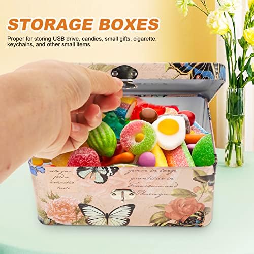 Кутија За Накит Ганазоно Детска Метална Кутија За Заклучување Декоративна Кутија За Складирање Кутија За Бонбони За Колачиња Мала Метална Кутија