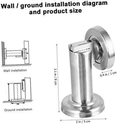 Doitool 2 парчиња врата стоп магнетна фаќање магнет под подот врата за стоп за стоп и фати магнетна врата стоп анти-колонизирање на