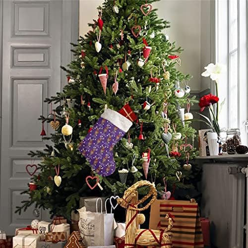 WXBDD Божиќни елки Божиќни чорапи Нова Година Подароци Кенди Кенди Божиќни украси за домашно дрво што висат украси