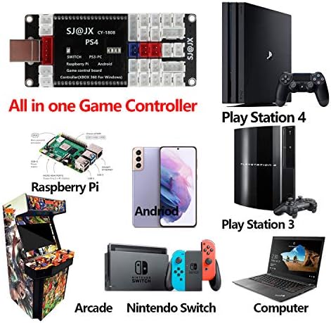 SJ@JX Arcade Игра Контролор Енкодер  3d Аналогни Стап Сензор Летај Радост DIY Код Одбор Игра Табла Џојстик Копче ЗА PS4 PS3 Nintendo Прекинувач