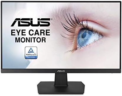 ASUS VA24EHE 23.8 Монитор, 1080p, Full HD, IPS, 75Hz, HDMI D-Sub DVI - D, Адаптивни-Синхронизација / FreeSync, VESA ѕид монтажа,