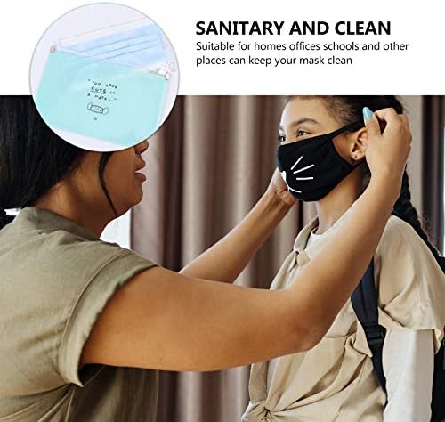 ИЗВАДЕТЕ Јасни Кеси за Складирање 5 парчиња Пренослива Торба за Складирање На Лицето За Чување За Повеќекратна Употреба Пластични