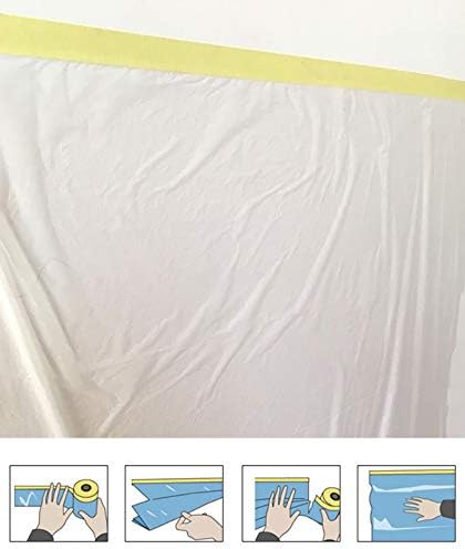 Nibal претходно прикажана маскирачка заштита на филмот што покрива лента за ткаенини за автомобил или дом