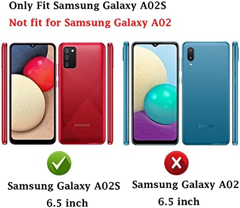 Случај Samsung A02S, случај Galaxy A02S, Pushimei Мек Tpu Кристално Проѕирен Тенок Анти Лизгачки Заштитен Капак На Телефонот За Samsung Galaxy