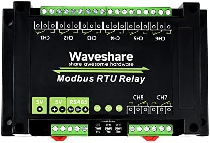 waveshare Индустриски Модбус rtu 8-ch Реле Модул СО RS485 Интерфејс Мулти Изолација Заштита Кола Доаѓа Со Abs Комплет