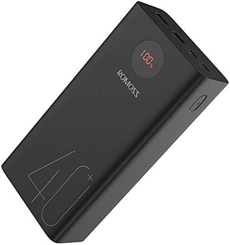 Енергетска банка Romoss 40000mAh со 2 на 1 iPhone и Android USB C за полнење кабел