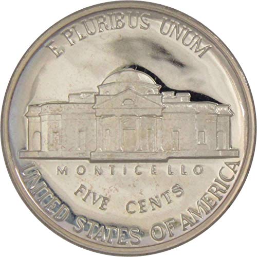 1986 Џеферсон Никел 5 Цент Парче Избор Доказ 5Ц Сад Монета Колекционерски