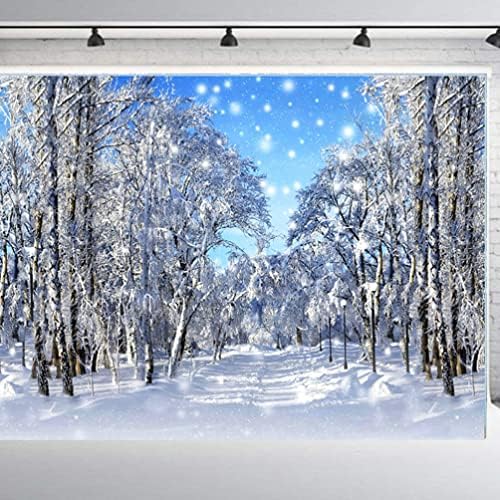 Абаодам Зимска шума позадина Божиќна фотографија Божиќна позадина крпа снежна шума бор дрво позадина снег Божиќ банер студио штанд