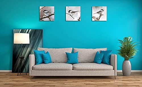 Симпатична мала врабец wallидна уметност платно диви животни wallидни декор птици во зимски слики на wallидна уметност за домашни канцелариски
